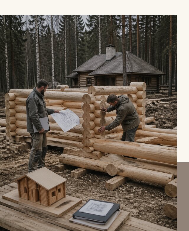 Проектирование и строительство домов из бревна в Торжке